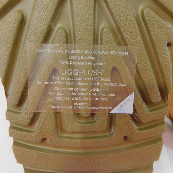 Ugg Neuman Chestnut Slippers Leather with Sheepskin Lining Mens Size 11 New - Picture 6 of 9